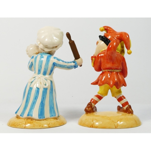 217 - Two John Beswick Scupltee Main ceramic figures, to include Punch, limited edition No 11 of 2500, 13c... 