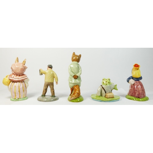 219 - Four John Beswick ceramic figures, from the Beatrix Potter collection, to include Jeremy Fisher Catc... 