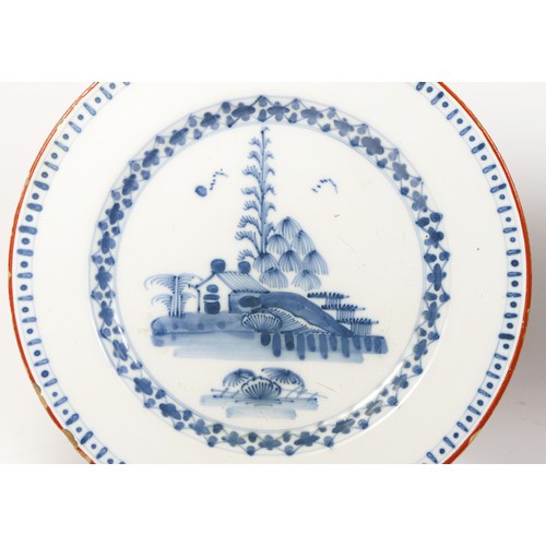 232 - A pair of English delft plates, probably Abigail Griffith (Lambeth High Street), c. 1765-75, painted... 