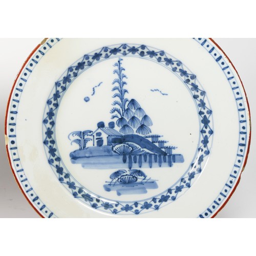 232 - A pair of English delft plates, probably Abigail Griffith (Lambeth High Street), c. 1765-75, painted... 