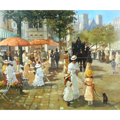 331 - Carl Van Rooigen (Dutch b.1945), Paris Street Scene, limited edition print, 809/950, signed in penci... 