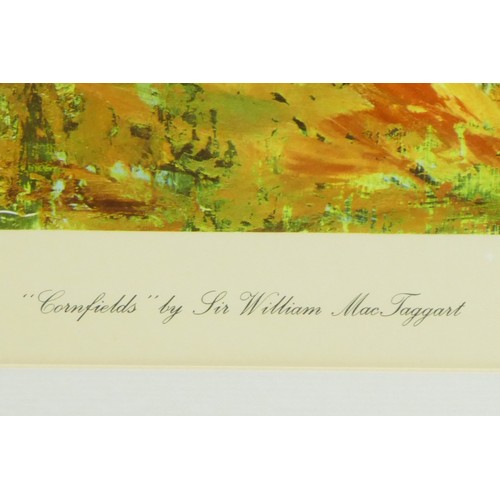 332 - Sir William MacTaggart, (1903-1981), Cornfields, limited edition print, signed in pencil, Fine Arts ... 