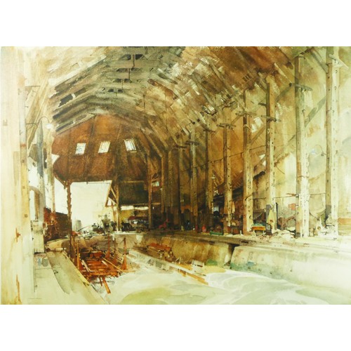 333 - Sir William Russell Flint, (1880-1969), No.1 Slipway, Devonport Dockyard, limited edition print, 498... 