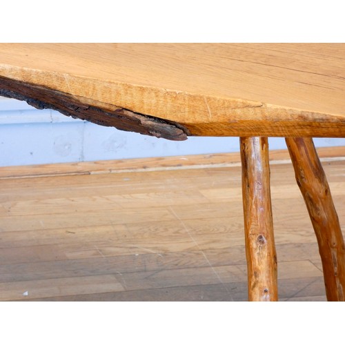 366 - A Talda occasional table, made from reclaimed elm.
L118, D42, H46.