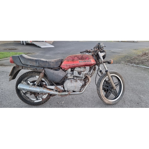 152 - 1981 Honda CB250N, Superdream, 249cc, project. Registration number UNB 163X (see text). Frame number... 