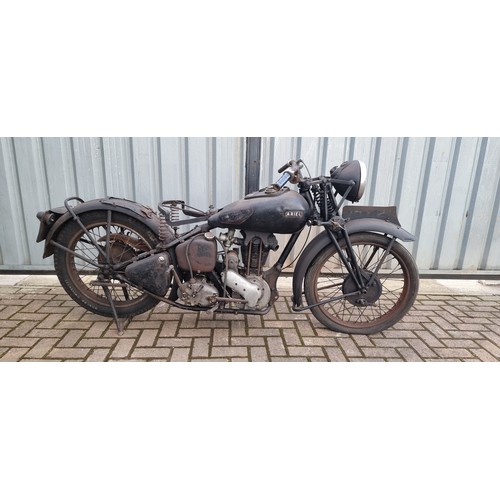 166 - c. 1937 Ariel Red Hunter, 500cc, project. Registration number DHY 20 (not recorded with DVLA). Frame... 