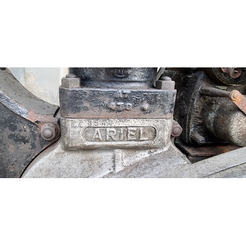 166 - c. 1937 Ariel Red Hunter, 500cc, project. Registration number DHY 20 (not recorded with DVLA). Frame... 