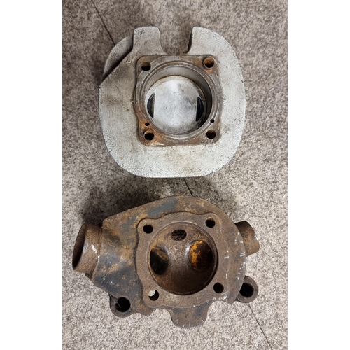 97 - An unknown cylinder head, barrel with piston and another part