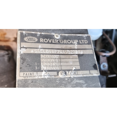 207 - 1994 Land Rover Defender TDi, SWB. Registration number M593 AFL. Chassis number SALLDVAF7MA952379. E... 