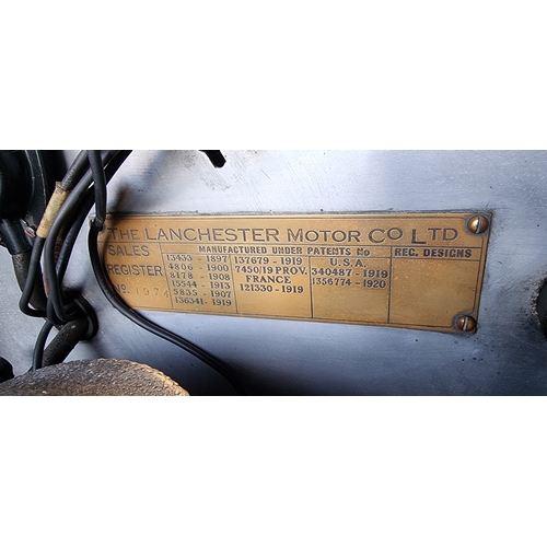 216 - 1927 Lanchester 40, 6,200cc. Registration number YF 1847, not recorded with DVLA. Body number 1974 (... 