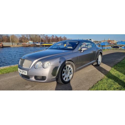 218 - 2004 Bentley Continental GT, 5998cc. Registration number LK54 OTV. VIN number SCBCE63W35C026621.
Eng... 