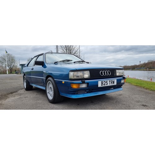 220 - 1985 Audi Ur Coupe Quattro 10V, 2144cc. Registration number B25 TRW. Chassis number WAUZZZ85ZFA90095... 