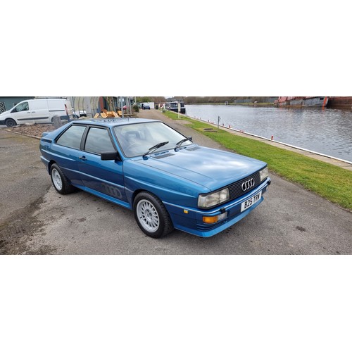 220 - 1985 Audi Ur Coupe Quattro 10V, 2144cc. Registration number B25 TRW. Chassis number WAUZZZ85ZFA90095... 