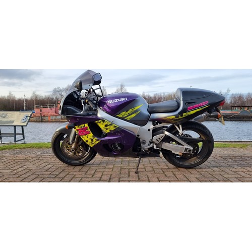 303 - 1997 Suzuki GSXR 750V, 749cc. Registration number P230 RYM. Frame number JS1GR7DA000501040. Engine n... 