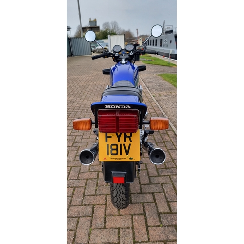 294 - 1980 Honda CB900F, 901cc. Registration number YFR 181V. Frame number SC01 2108558. Engine number SC0... 