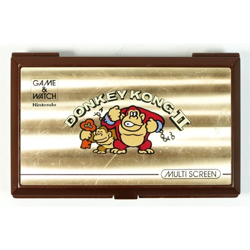 90 - A Nintendo Game & Watch (Donkey Kong II) multiscreen handheld game (serial No 45689838)