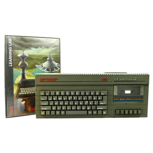 92 - A Sinclair 128k ZX Spectrum +2, together with Sinclair Learning Lab cassettes and booklet (4 cassett... 