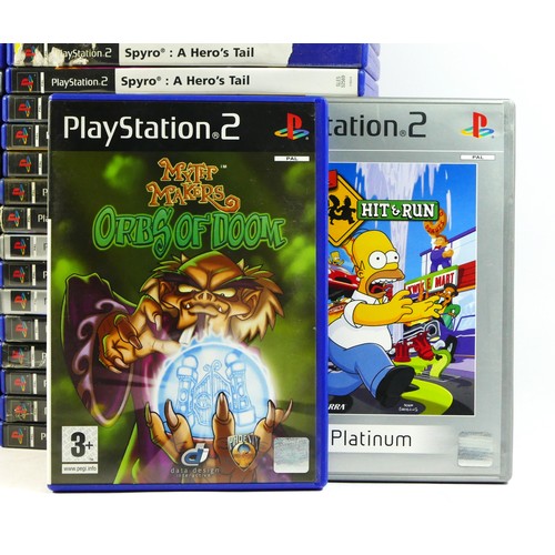 97 - Forty six Playstation 2 games, to include The Simpons Hit And Run, Resident Evil 4, Kingdom Hearts I... 