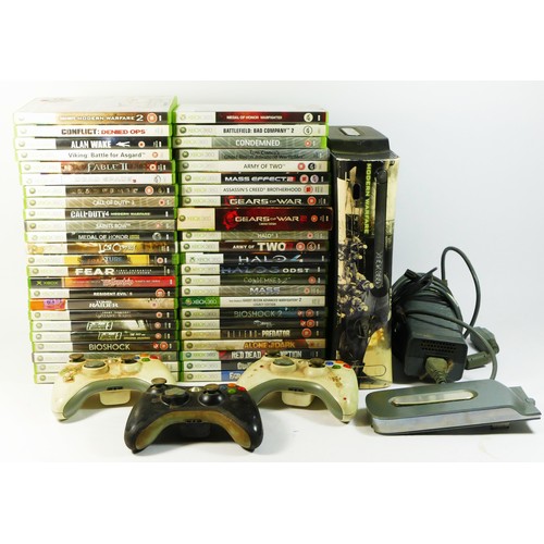 98 - A Xbox 360 console (serial number 3015336 82105), together with two additional hard drives, power ca... 