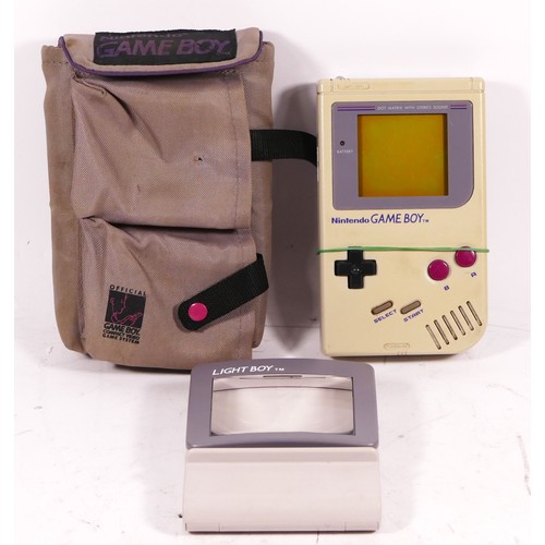 108 - A Nintendo Game Boy, model No DMG-01 (serial No G19762931), together with a Official Game Boy brande... 