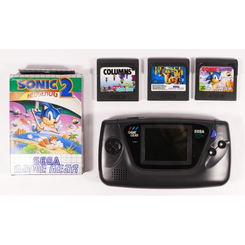 126 - A Sega Game Gear hand held console (serial No B10002321), together with Sonic The Hedgehog 2, boxed ... 