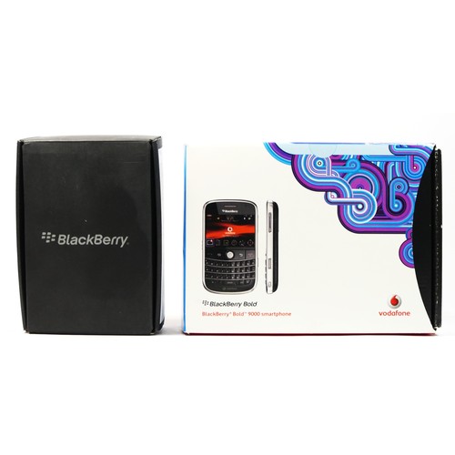 177 - A Blackberry Bold 9000 smartphone (model No RBT71UW), including leather pouch, charging cable, trave... 