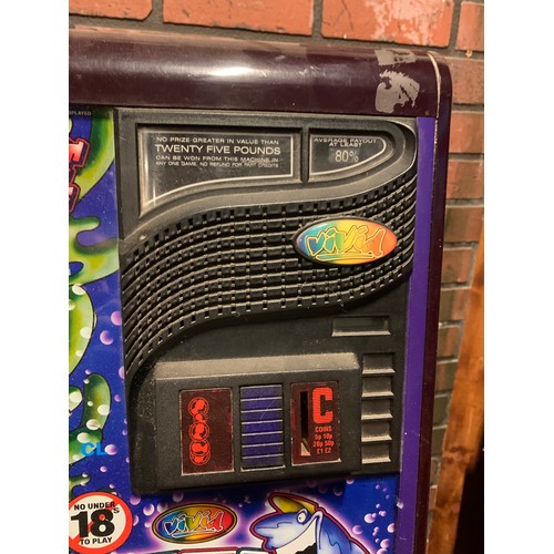 246 - A Vivid electronic fruit machine, Card Shark, with a £25 jackpot, cabinet size 68cm x 179cm x 66cm, ... 