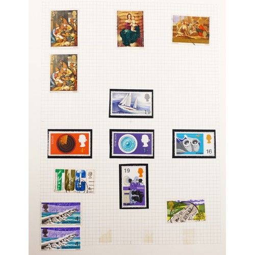 291 - A collection of mint stamps, presented over three albums, mostly British, including themes related t... 