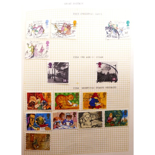 294 - A collection of assorted stamps, mostly British, to include themes related to The Royal Family, Spor... 