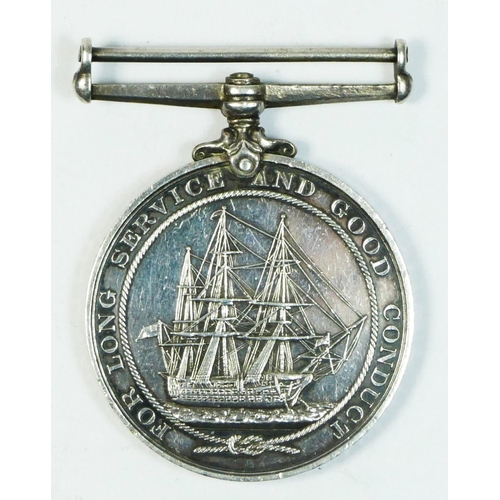 303 - Edward VII Navy Long Service medal, awarded to 350398 C. W. Morrison, S.B. Steward, H.M.S. Caesar.