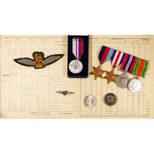 308 - Of Operation Mallard/D Day glider pilot interest; WWII group of four medals, 1939 - 1945 Star, The F...