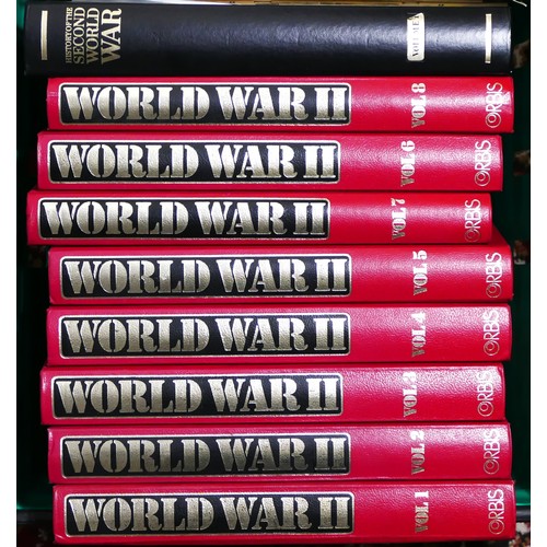 349 - World War II by Orbis, volumes 1 through 8, together with History Of The Second World War part works... 