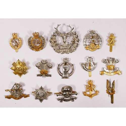 321 - Fifteen cap badges to include The West Riding and The Royal Hussars