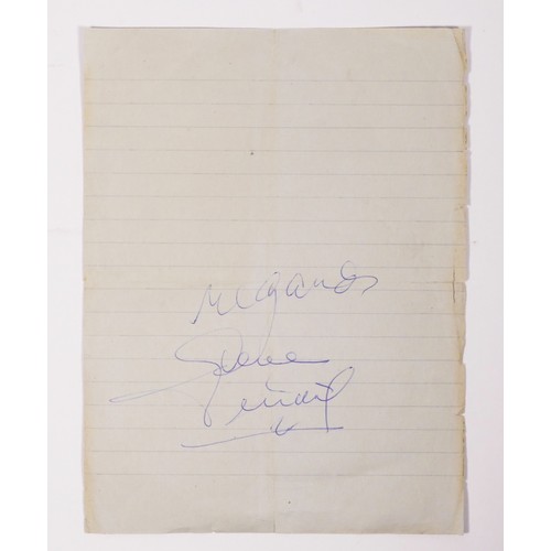 278 - Eddie Cochran/Gene Vincent signatures, 