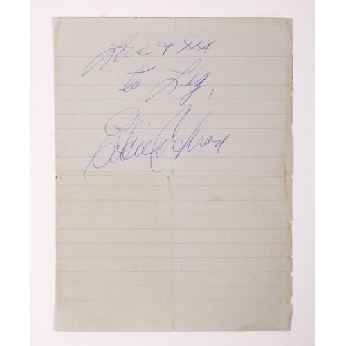 278 - Eddie Cochran/Gene Vincent signatures, 