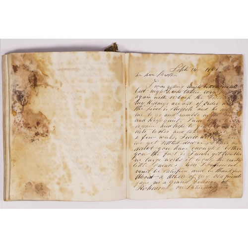 280 - Book. Manuscript biography of sculptor John Thomas by his brother Robert Thomas. 90 leaves written o... 