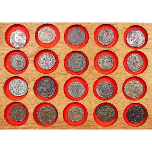 364 - Roman Imperial, Constantine various  bronze coins AF Follis (20), tray not included.