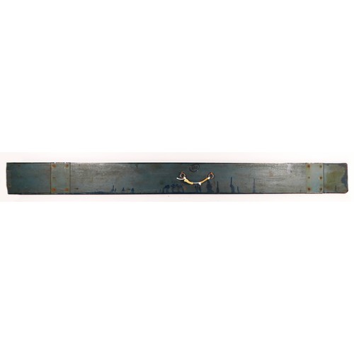 257 - A singled sided hand painted wooden sign, Ocean Liner Express, 138cm long