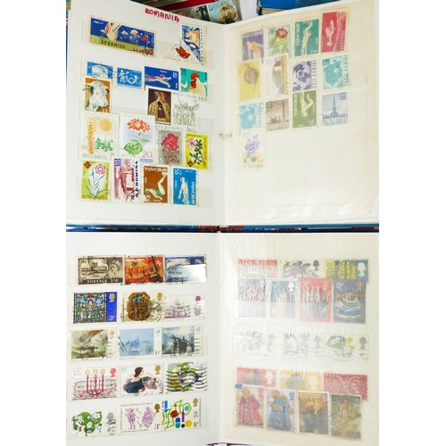 97 - A large collection of world stamps, loose and in albums with various unsorted stamps, primarily dati... 