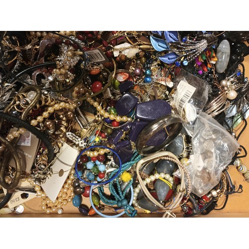 121 - A collection of costume jewellery, approx 10kg in weight.