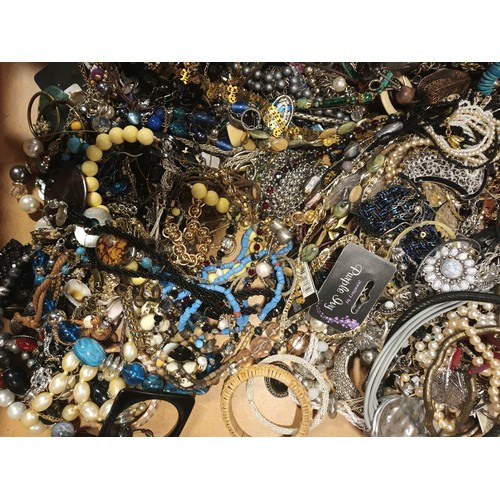 121 - A collection of costume jewellery, approx 10kg in weight.
