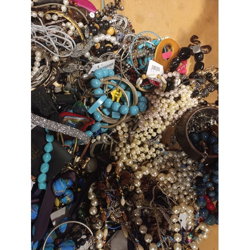 123 - A collection of costume jewellery, approx 10kg in weight.