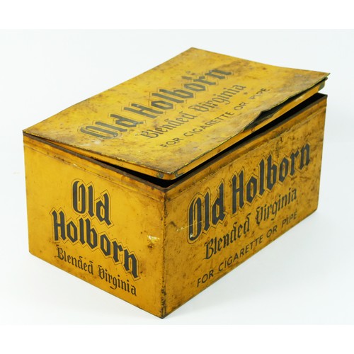3 - Old Holborn, Blended Virginia, tobacco tin, 4.5 x 22 x 11cm.