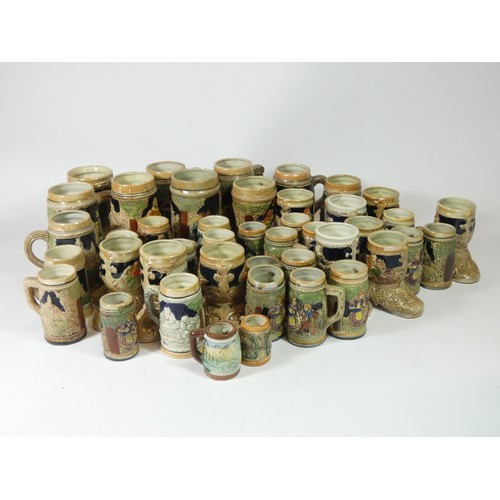 13 - A collection of Bavarian steins and tankards