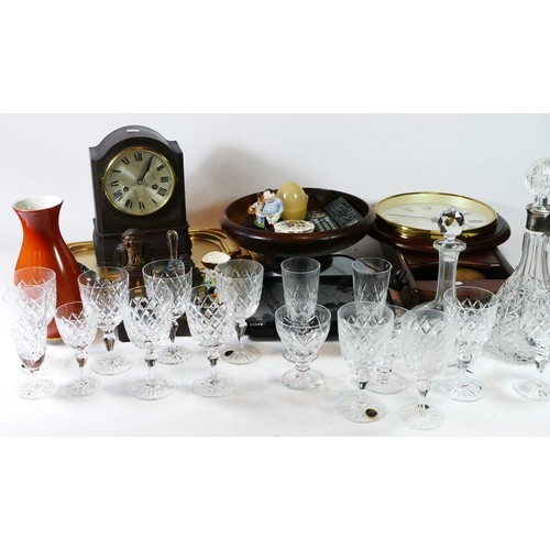 17 - A substantial collection of glassware, including decanters, bowls, jugs, vases, lidded jars and more... 