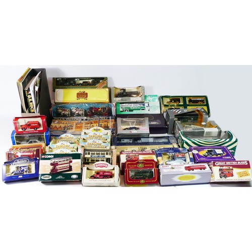 92 - A collection of modern diecast models to include Matchbox Ltd editions, Lledo promotional models, Di... 