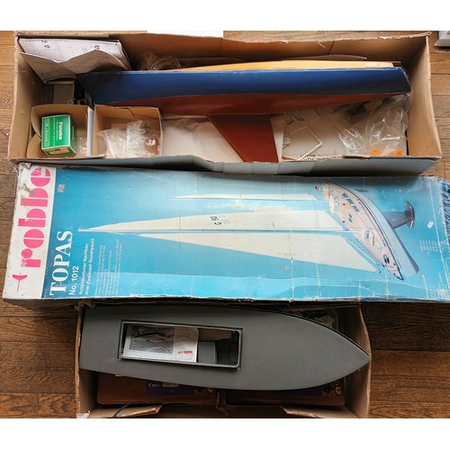 96 - A Robbe 'Topas' semi-scale model of a two-mast sailing yacht, No 1012 (not checked for completeness)... 
