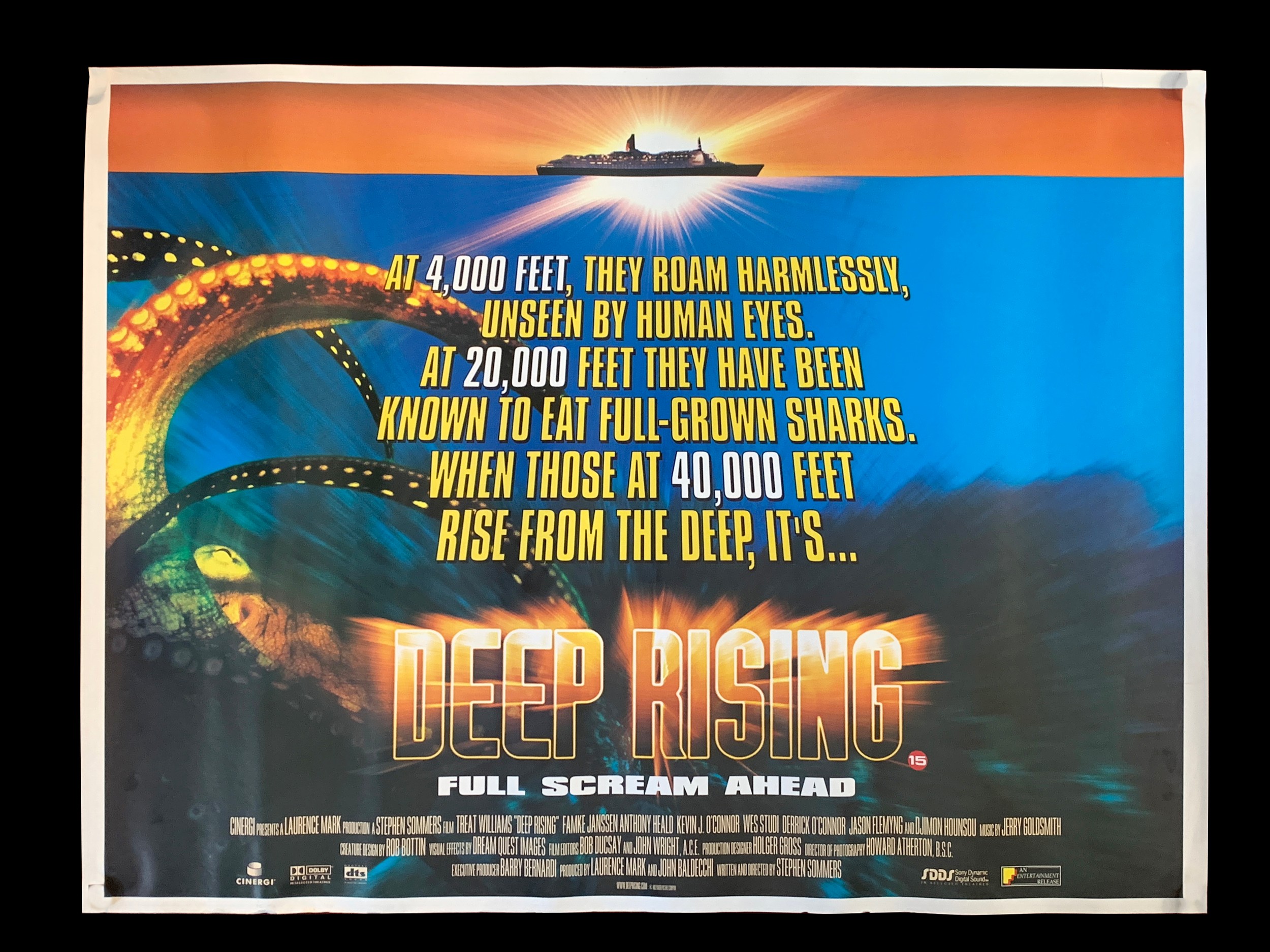 Deep Rising (1998), Horror movie, starring Treat Williams, Famke ...