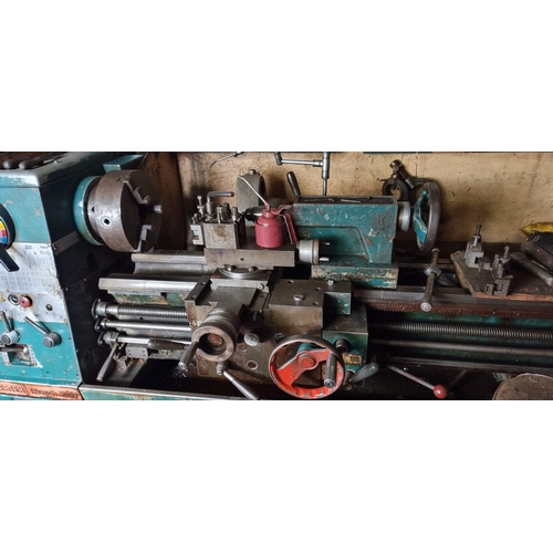 2 - A Colchester Triumph 2000 3 phase/240 volt bed lathe, with various attachments, in working order.
PL... 