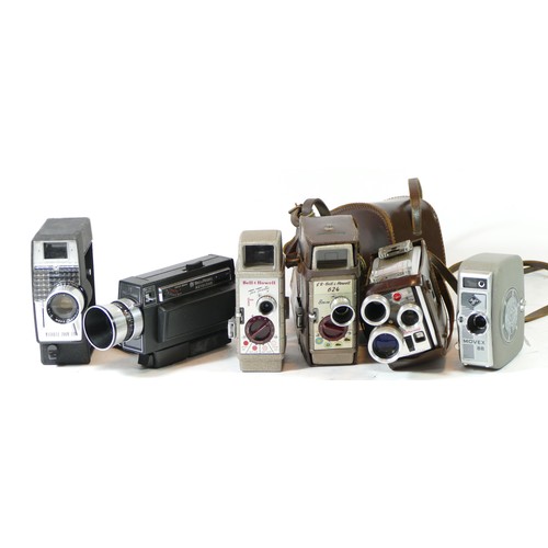 75 - Twelve cine cameras, to include a Jelco Reflex 77, a Bentley BX-720, a Kodak brownie movie camera (x... 